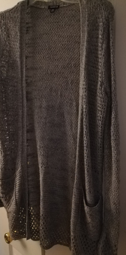 Plus size Women's Lightweight Gray cardigan